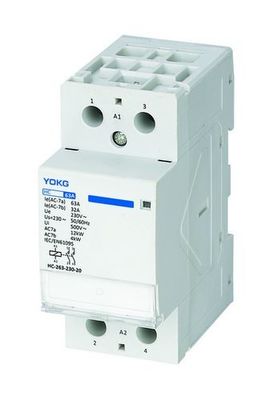 63A Rated Current Silver Point AC Contactor With 4KV Rated Impulse Withstand Voltage
