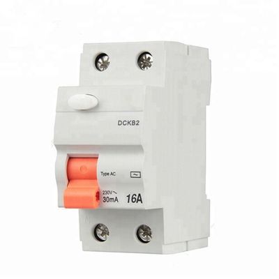 CA actual residual DCKB 30ma 16a 2p RCCB 4 postes de Mini Circuit Breaker Type