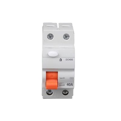 Disyuntor actual residual 30ma 300ma 63amp 2 poste MCB 40A de RCCB