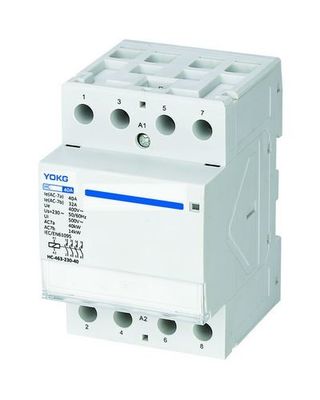 4 polos Contactor de CA para el hogar para -25°C-40°C Temperatura ambiente y 50/60Hz