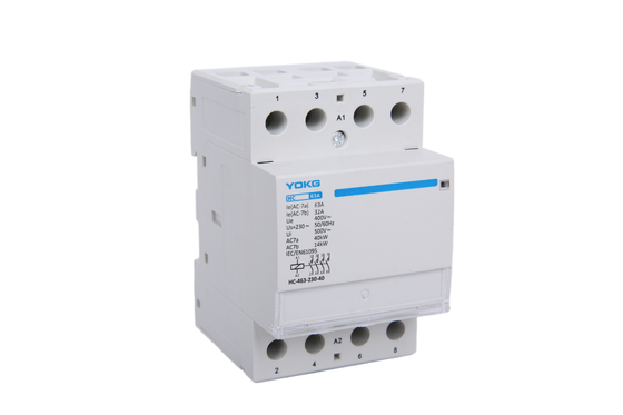 Contactor de CA doméstico de bajo voltaje 40A 63A 1P/2P/3P/4 polos 25A para uso doméstico