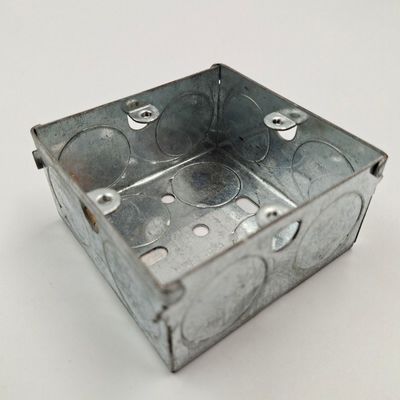 BS4662 color plata de acero galvanizado eléctrico de la caja de conexiones 3*6 3*3